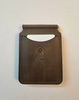 Handcrafted Leather Money Clip - Olive Green- | Premium Full-Grain Leather | Tad Leathers"