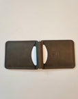 Handcrafted Leather Money Clip - Olive Green- | Premium Full-Grain Leather | Tad Leathers"