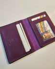 Purple ID wallet Handmade Card holder Riverview Florida