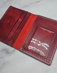 Leather id wallet handmade