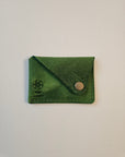 Leather Snap Cardholder(Green)