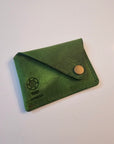 Leather Snap Cardholder(Green)