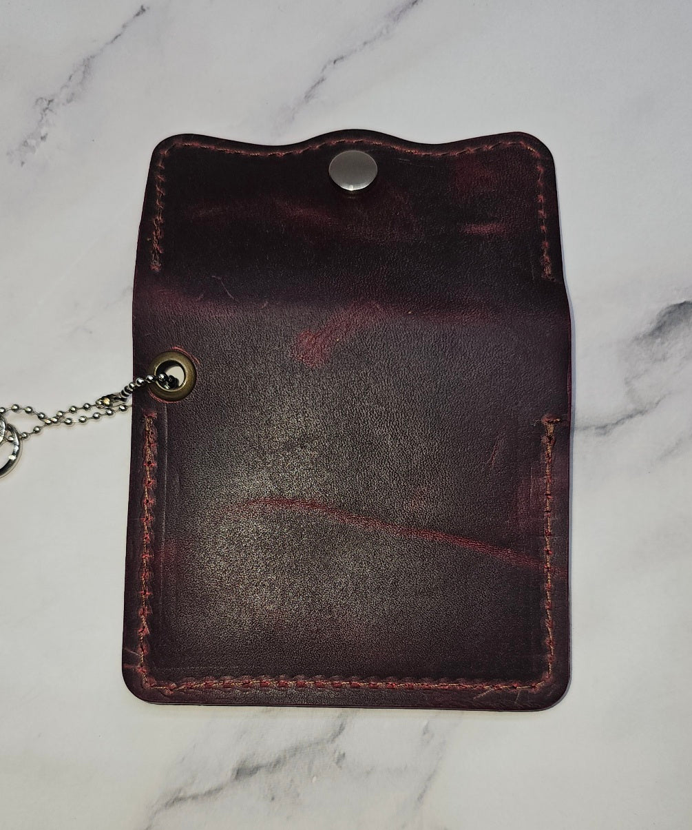 Premium leather full-grain wallet for cards