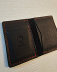 Midnight Ember Minimalist Leather Wallet - Sleek & Stylish - Tad Leathers