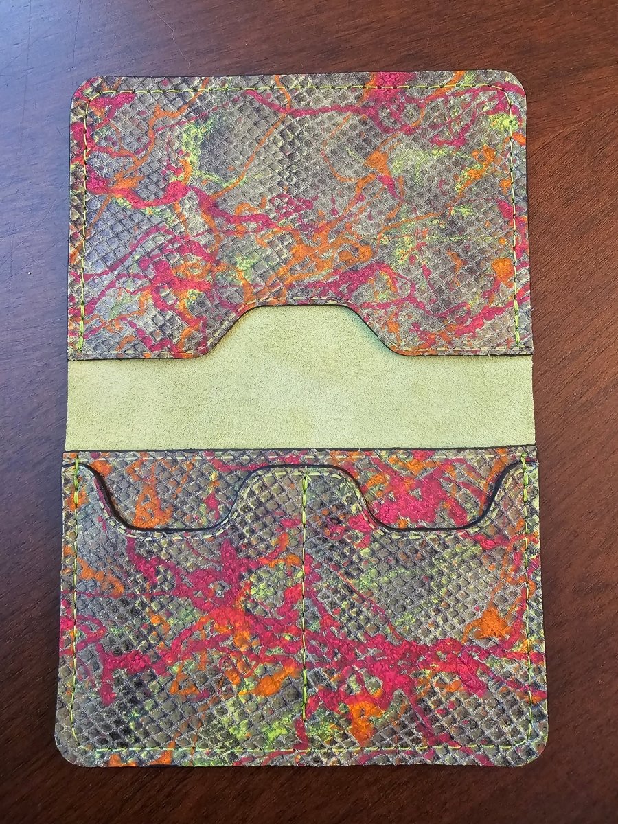 Passport Holder(psychedelic purple) - Tad Leathers