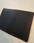 Midnight Ember Minimalist Leather Wallet - Sleek & Stylish - Tad Leathers