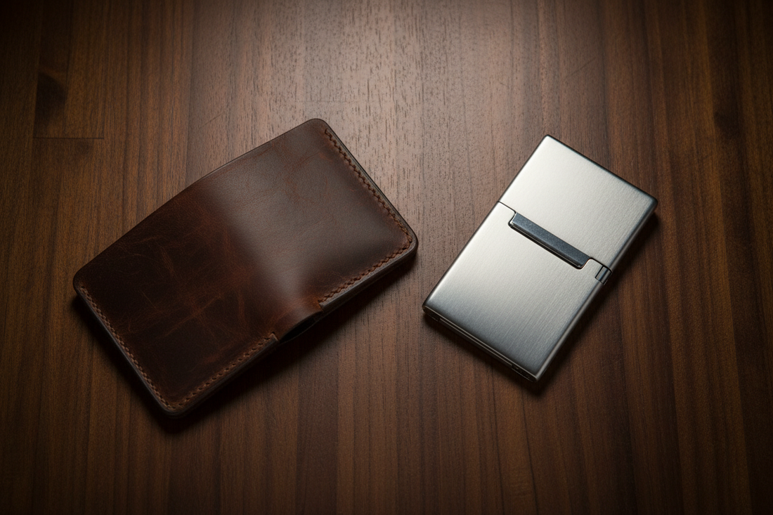 Leather Wallet vs. Metal Wallet | Which Is Better? | Tad Leathers