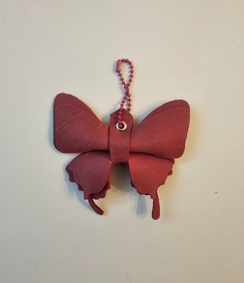 Pretty in Pink Butterfly Charm - Tad Leathers