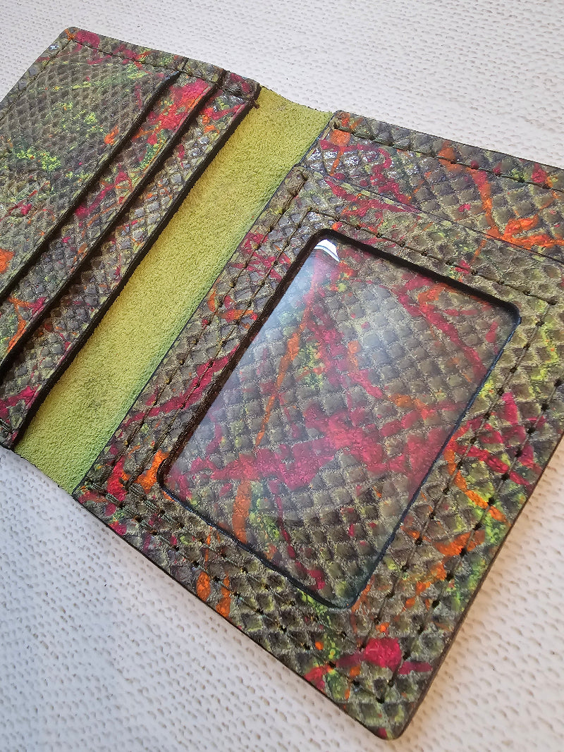 Python Wallet Snakeskin Leather ID window