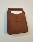 Handcrafted Leather Money Clip - [Rustic Brown] | Premium Full-Grain Leather | Tad Leathers"