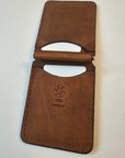 Handcrafted Leather Money Clip - [Rustic Brown] | Premium Full-Grain Leather | Tad Leathers"