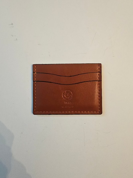Compact Full-Grain Card Holder - Tad Leathers