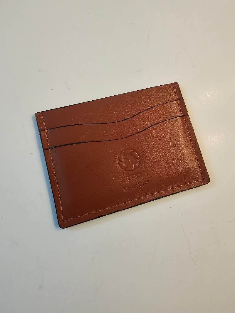 Compact Full-Grain Card Holder - Tad Leathers