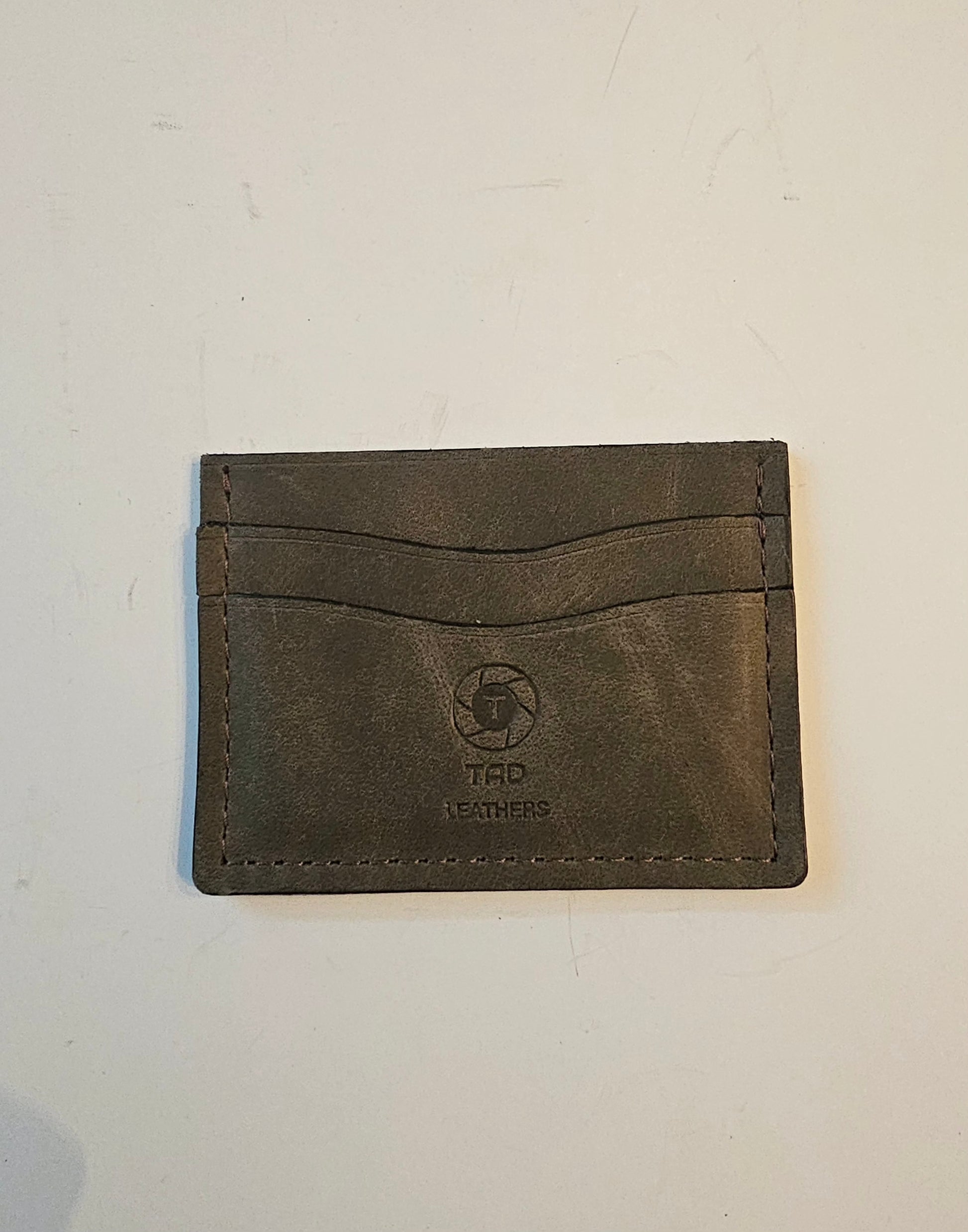 Leather Slim Wallet - Classic Minimalist Design - Tad Leathers