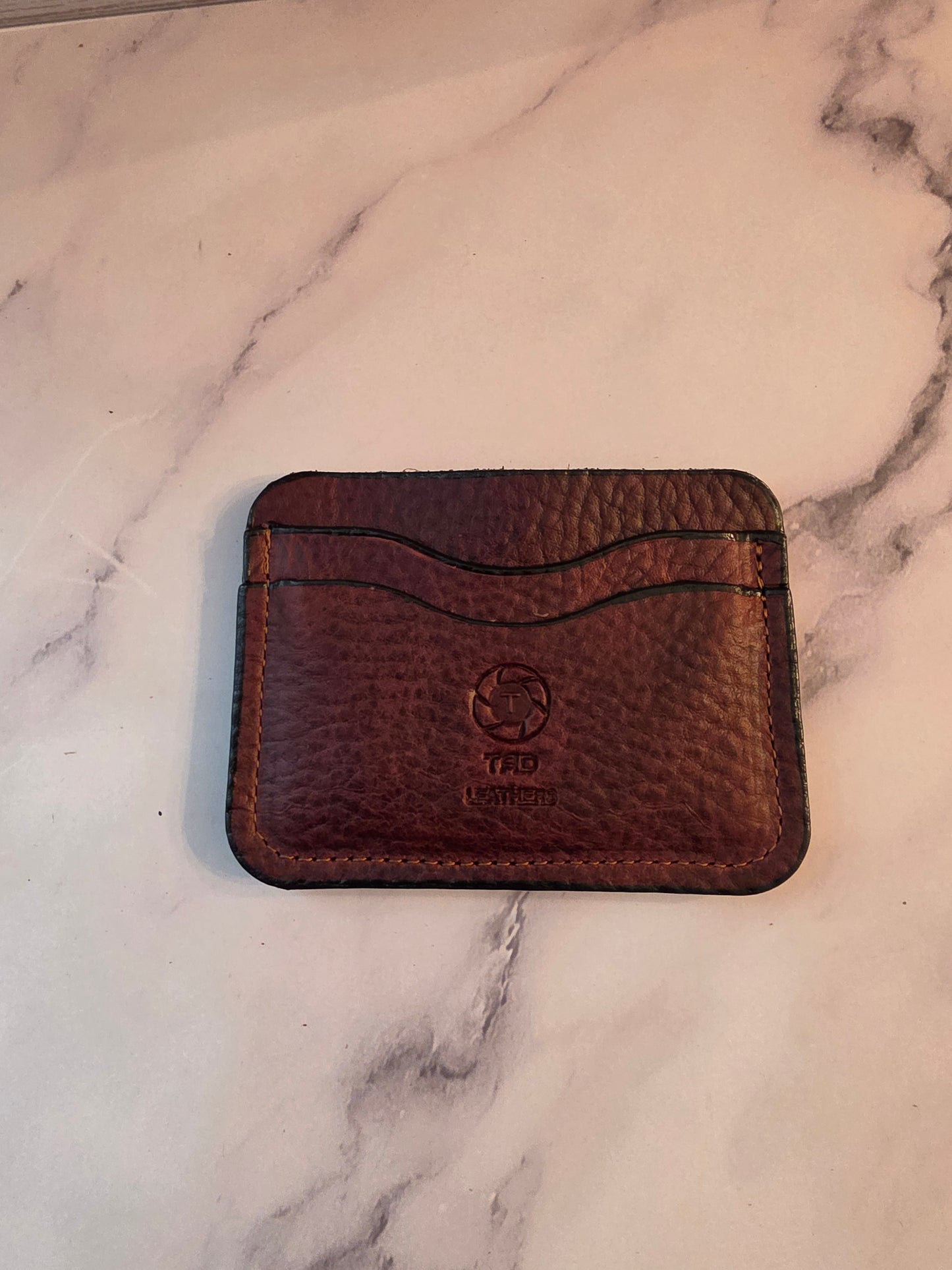 Cardholder-Pebble Grain/Brown