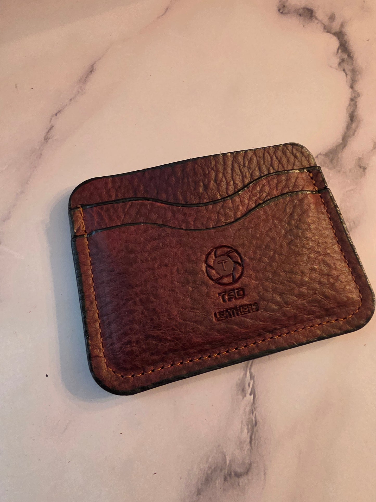 Cardholder-Pebble Grain/Brown