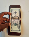 Leather Monet Clip Wallet Minimalist Cardholder