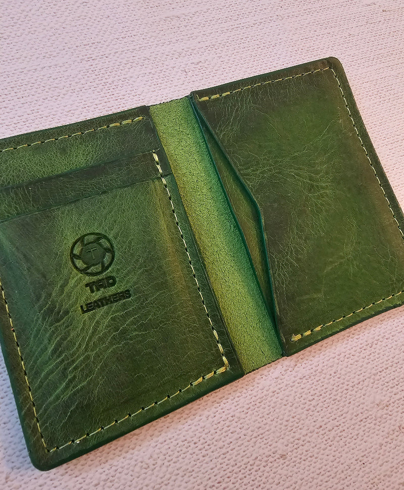handmade full-grain leather wallet