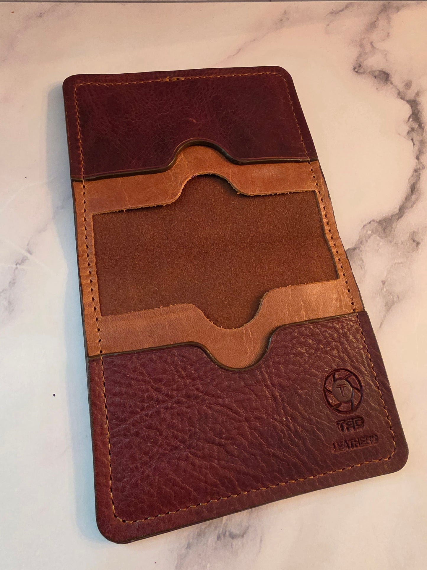 Slim Wallet- Multi-Brown