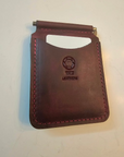 Brown  full-grain Leather Money Clip