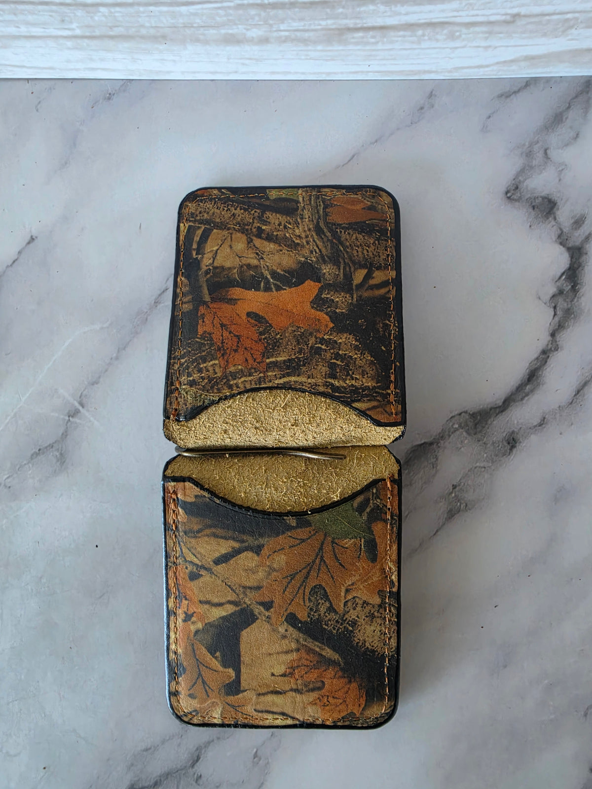Backwoods Camo Spring-Bar Money Clip Wallet