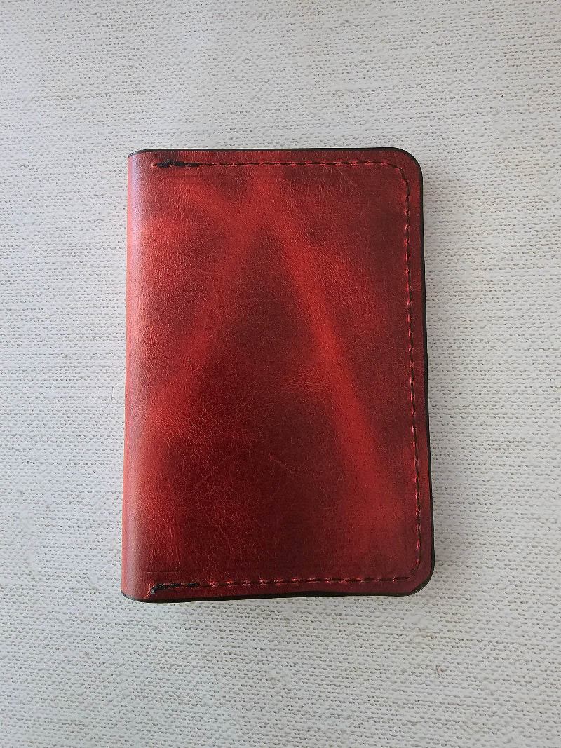 red wallet red passport holder leather document holder