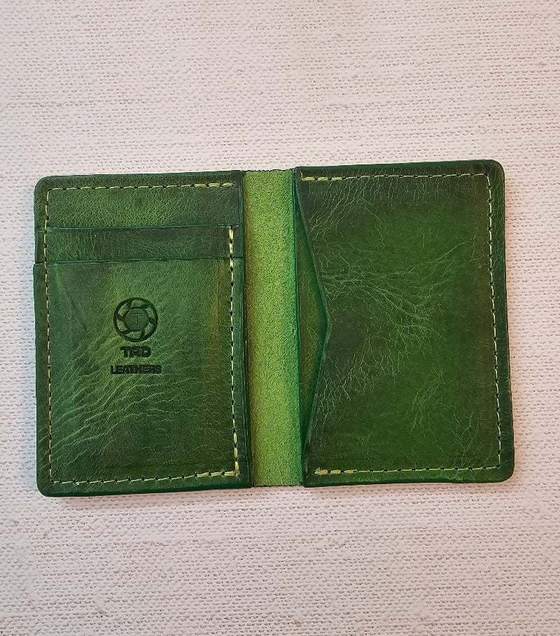 green minimalist Wallet