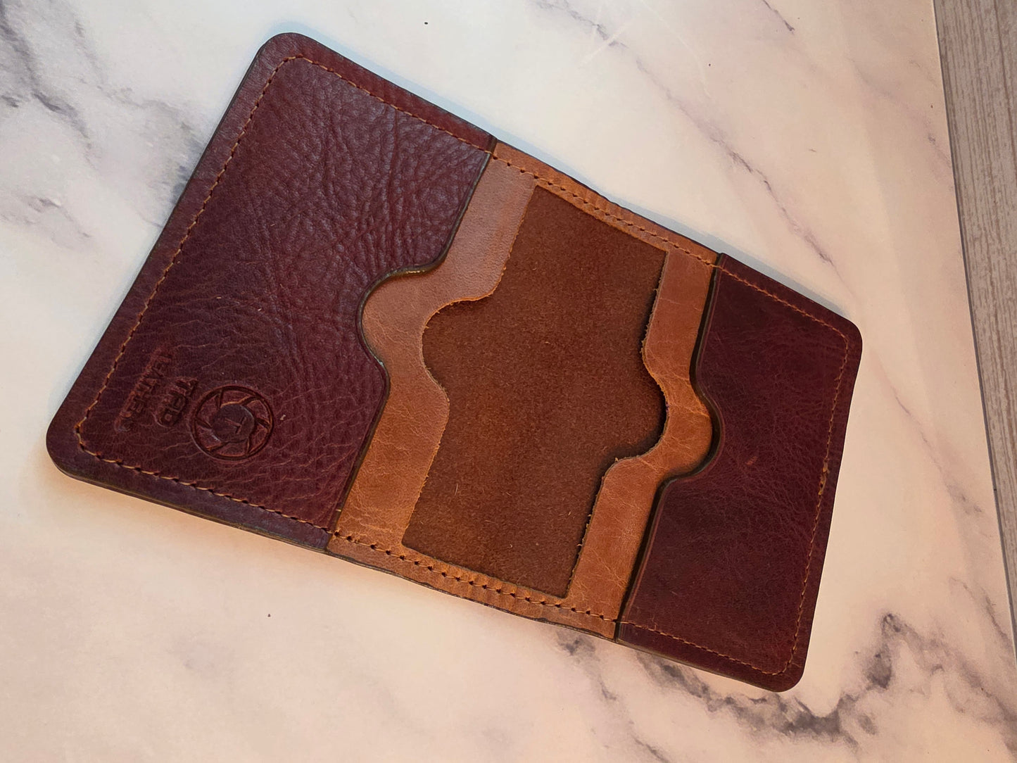 Slim Wallet- Multi-Brown