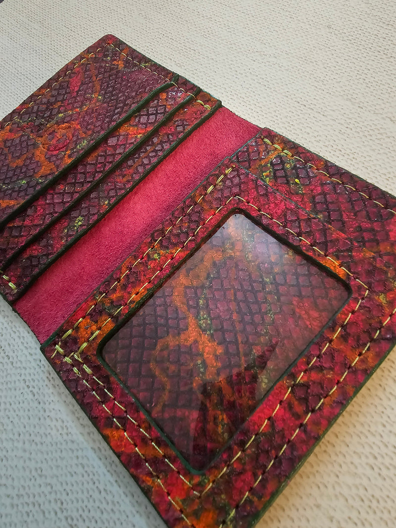 Premium Leather Wallet, Python red wallet Riverview Florida