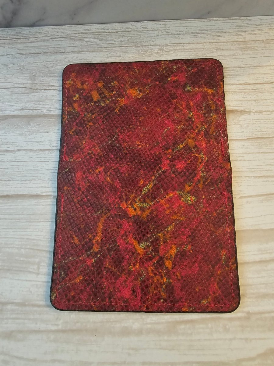 Inferno Coil Python Passport Holder - Tad Leathers