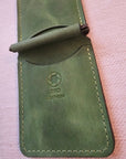 Handcrafted Leather Money Clip - [Vibrant Green] | Premium Full-Grain Leather | Tad Leathers" - Tad Leathers