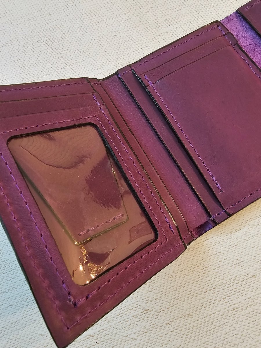 Snap Wallet(Imperial Purple) - Tad Leathers