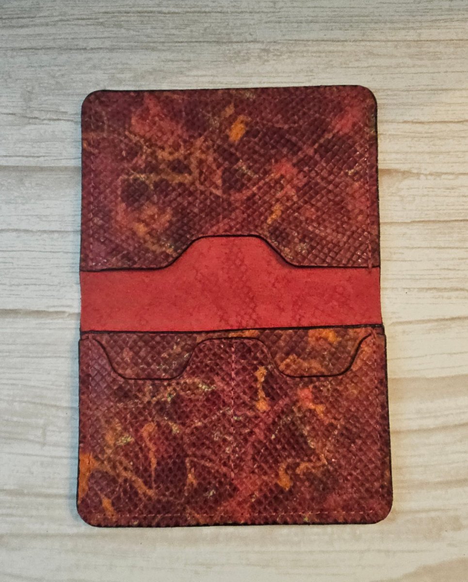 Inferno Coil Python Passport Holder - Tad Leathers