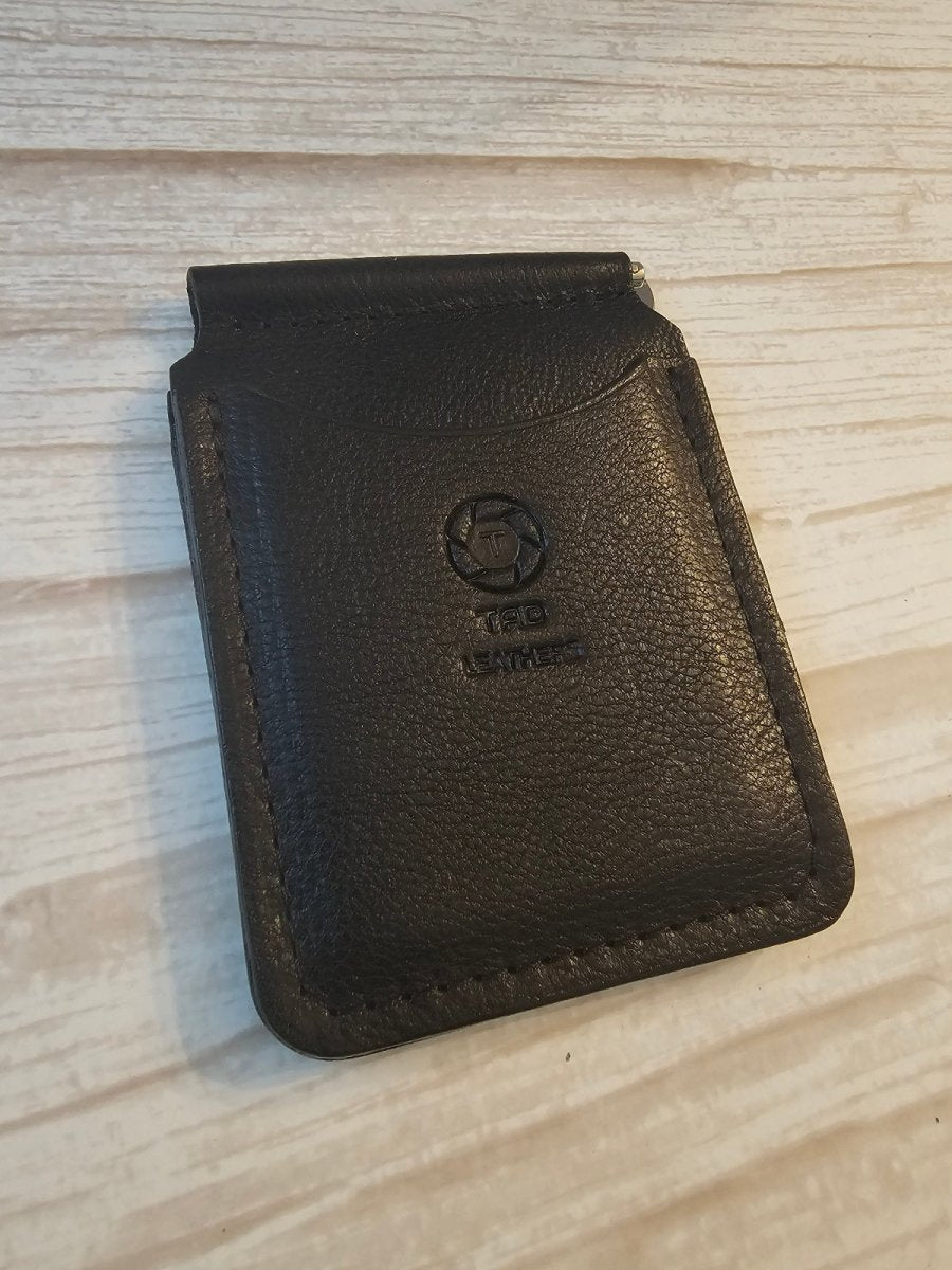 Money Clip - Black - Tad Leathers