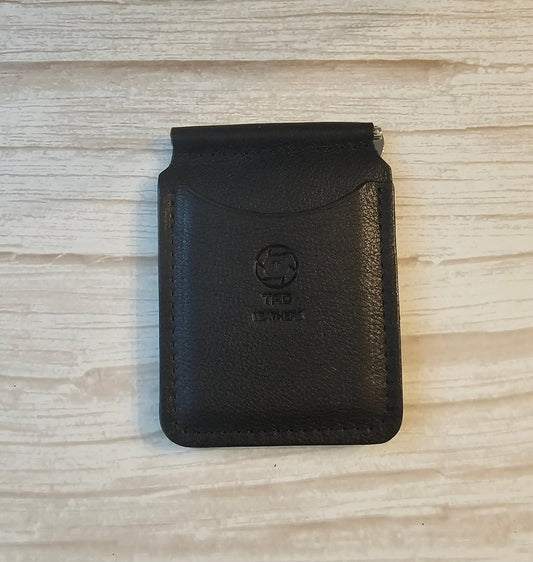 Money Clip - Black - Tad Leathers