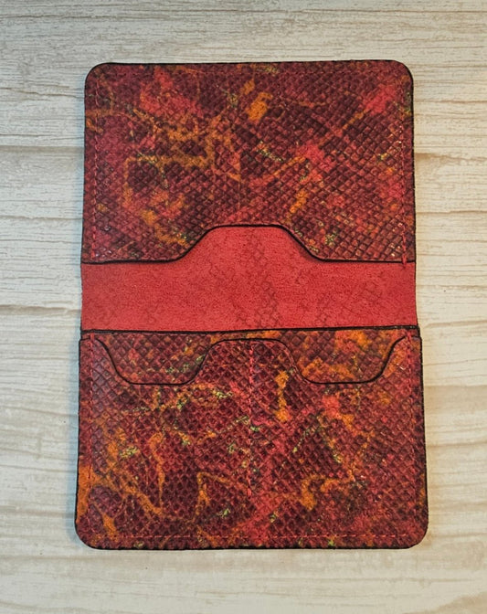 Inferno Coil Python Passport Holder - Tad Leathers