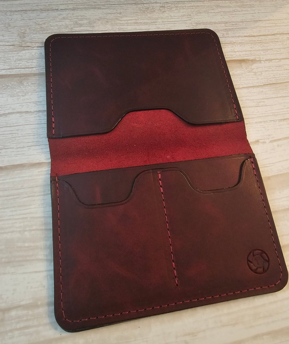 Passport Holders - Volcano Burgundy - Tad Leathers