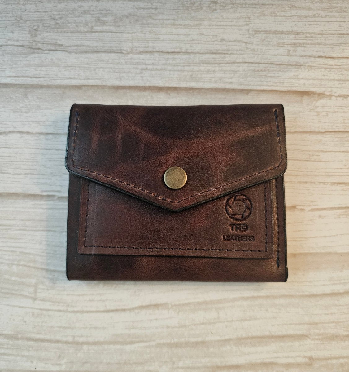 Snap Wallet - Volcano Brown - Tad Leathers