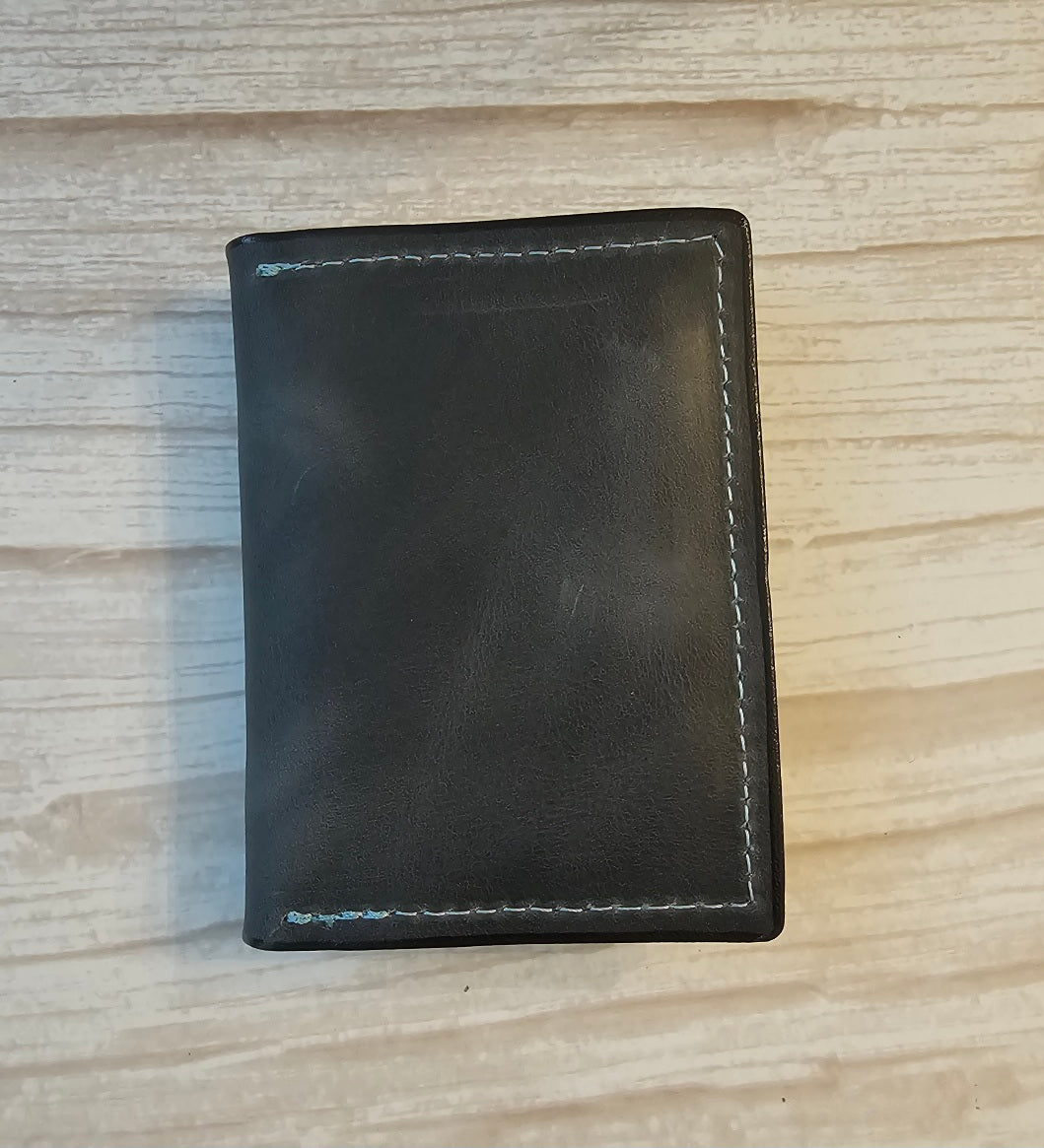 ID Wallet - Green Charcoal - Tad Leathers