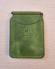 Handcrafted Leather Money Clip - [Vibrant Green] | Premium Full-Grain Leather | Tad Leathers" - Tad Leathers