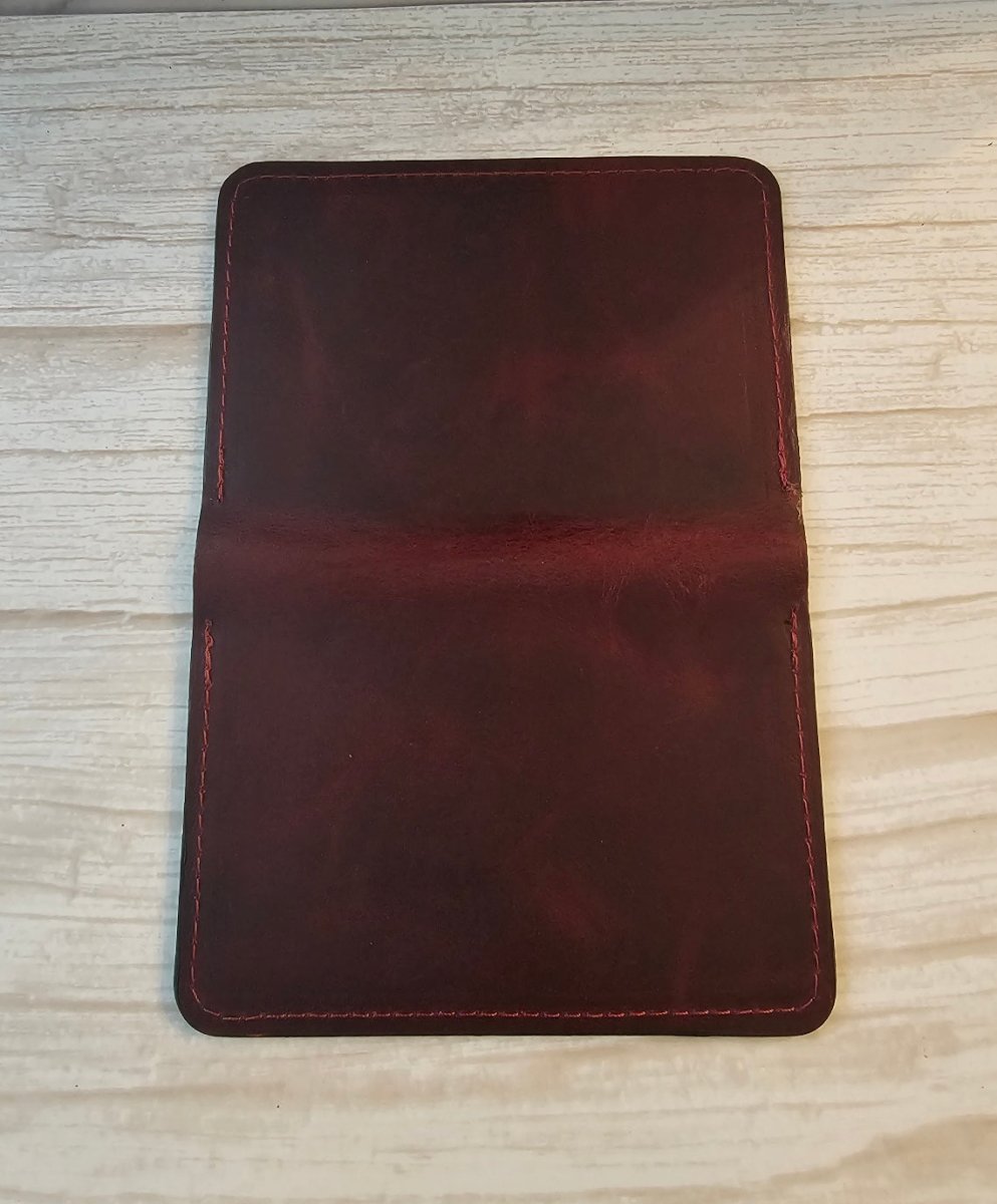 Passport Holders - Volcano Burgundy - Tad Leathers