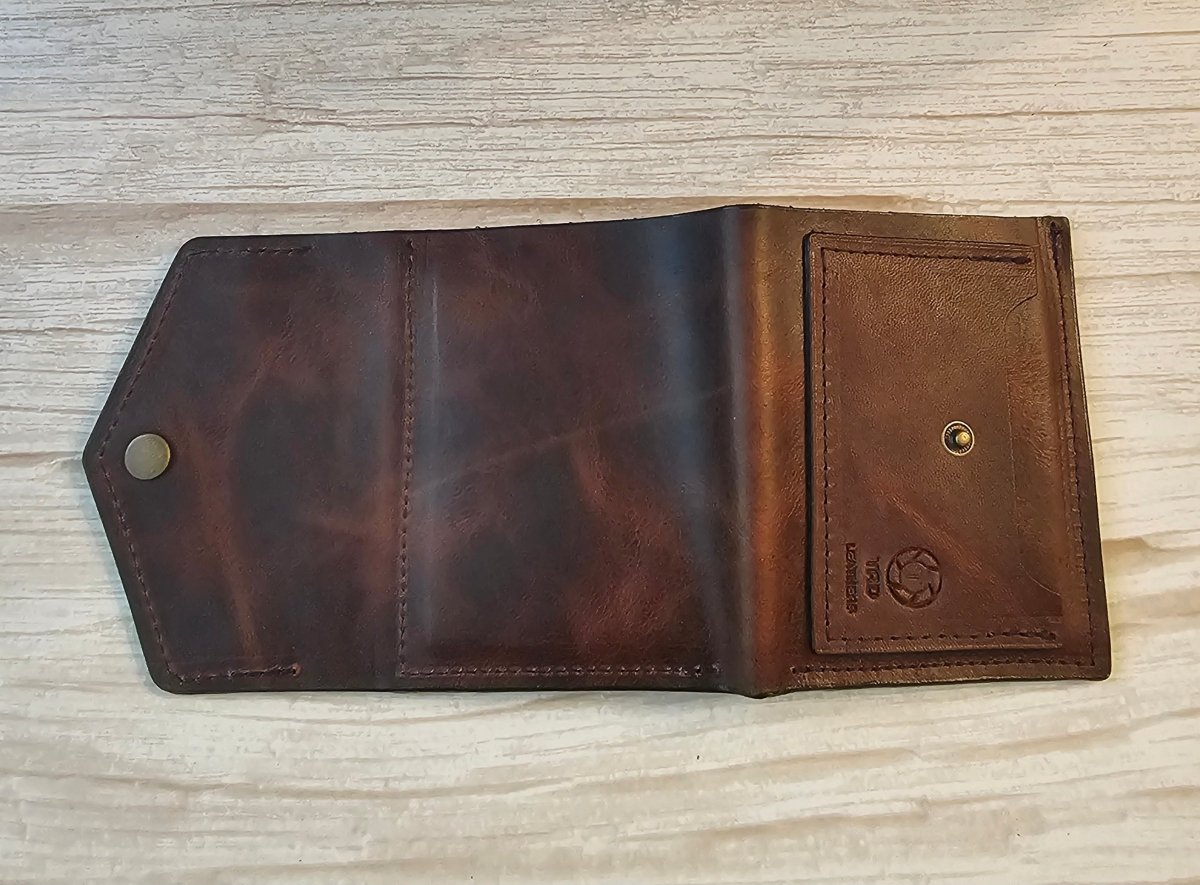Snap Wallet - Volcano Brown - Tad Leathers