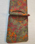 Handcrafted Leather Money Clip - [ Python Green] | Premium Full-Grain Leather | Tad Leathers" - Tad Leathers