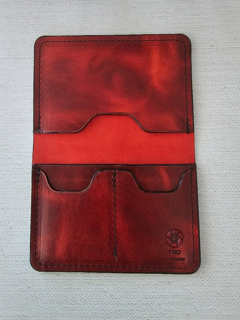 Ember Flame Passport Cover - Stylish Travel Accessory - Tad Leathers