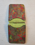 Handcrafted Leather Money Clip - [ Python Green] | Premium Full-Grain Leather | Tad Leathers" - Tad Leathers
