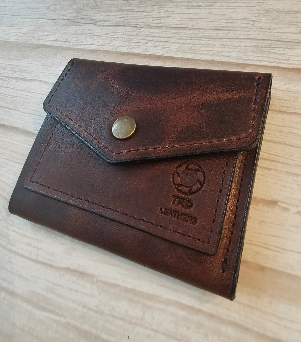 Snap Wallet - Volcano Brown - Tad Leathers