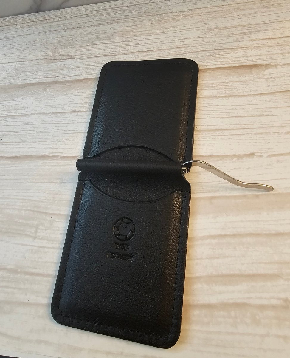 Money Clip - Black - Tad Leathers