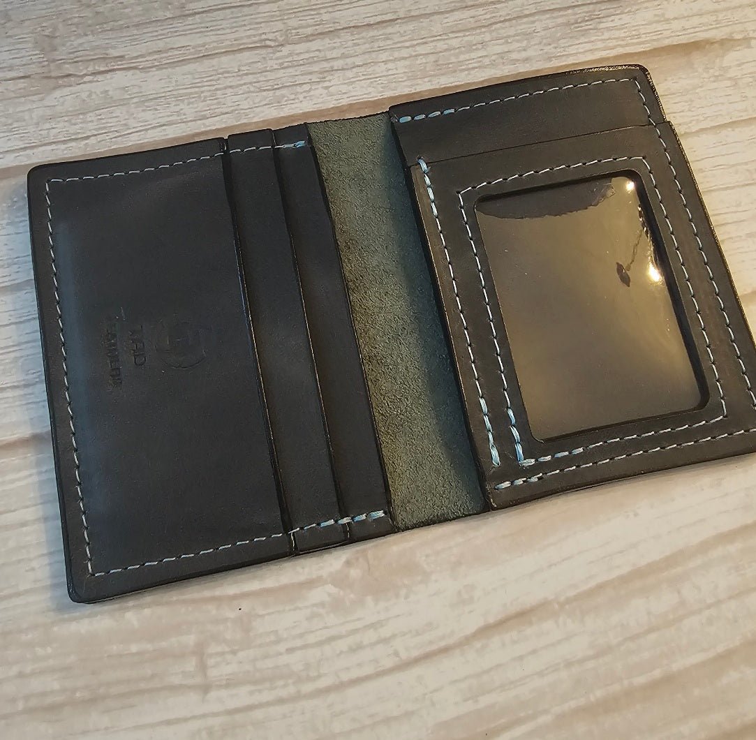 ID Wallet - Green Charcoal - Tad Leathers