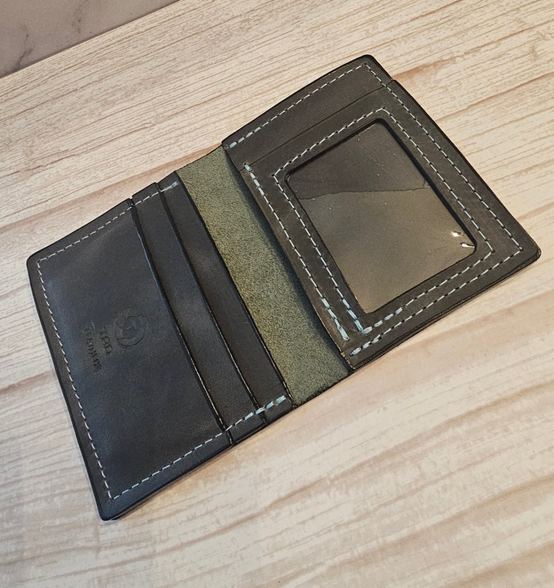 ID Wallet - Green Charcoal - Tad Leathers
