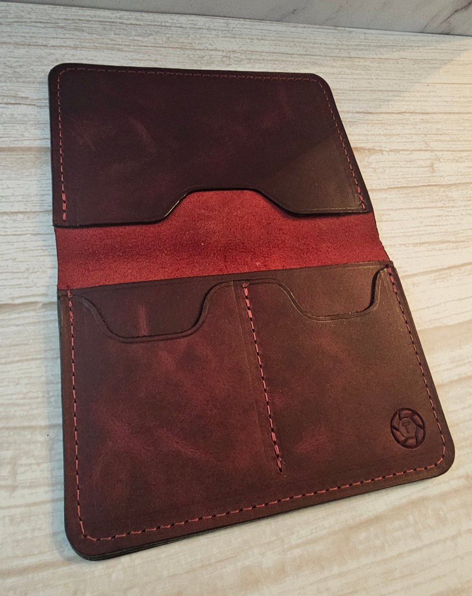 Passport Holders - Volcano Burgundy - Tad Leathers